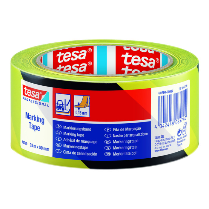 Markeringstape tesa Prof 60760 PV1 50mmx33m gl zw