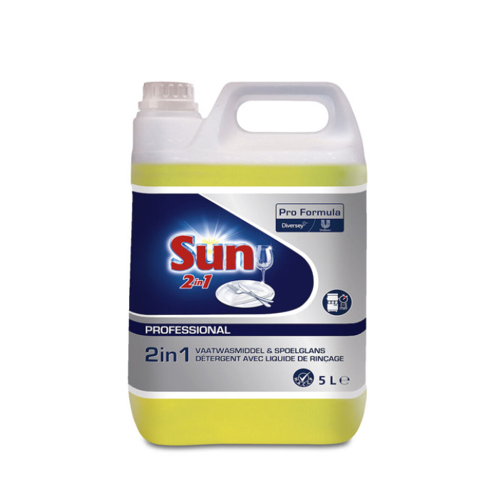 Vaatwasmiddel Sun Pro Formula 2in1 vloeibaar 5L