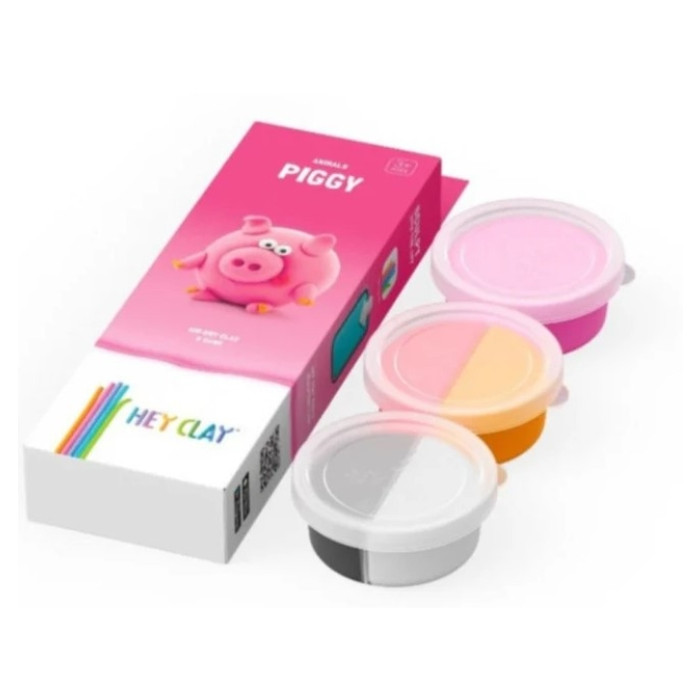Klei Hey Clay Piggy 3 potjes