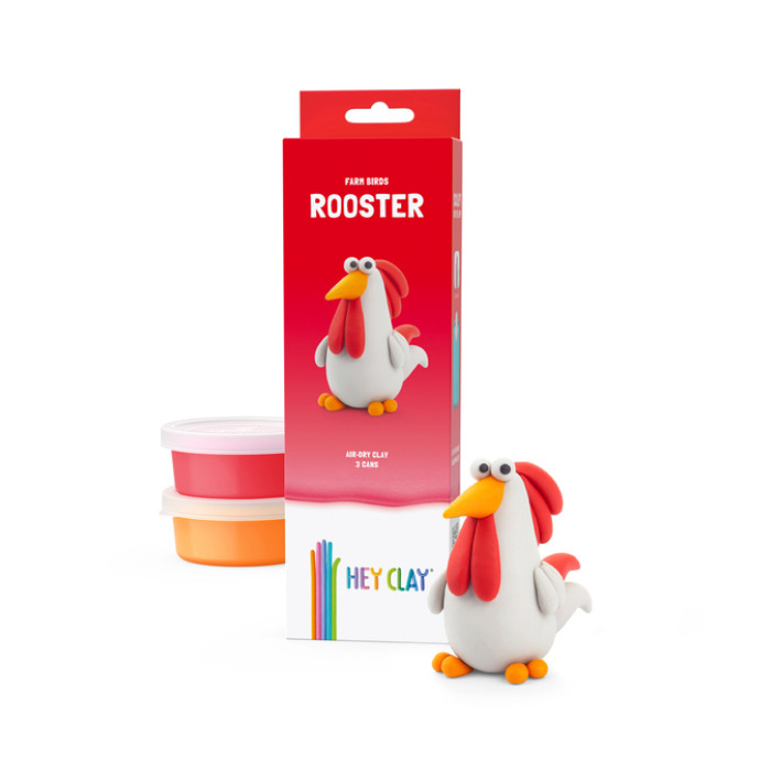 Klei Hey Clay Rooster 3 potjes