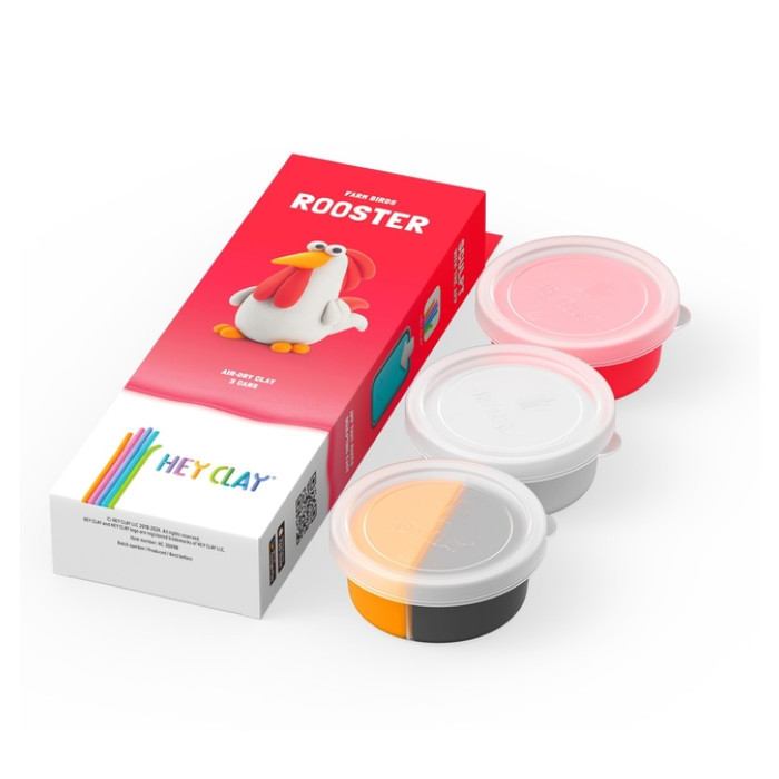 Klei Hey Clay Rooster 3 potjes