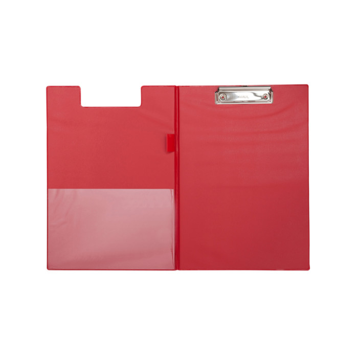 Klembordmap MAUL A4 staand PVC met penlus rood