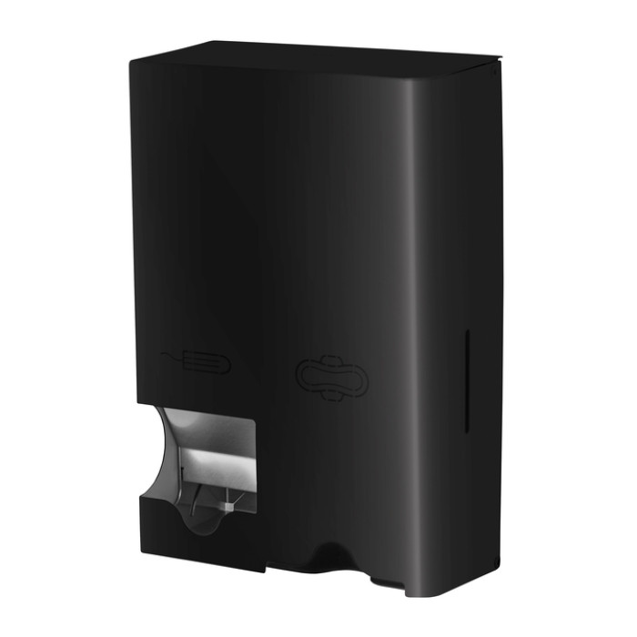 Dameshygiënedispenser klein RVS zwart MQSTB M