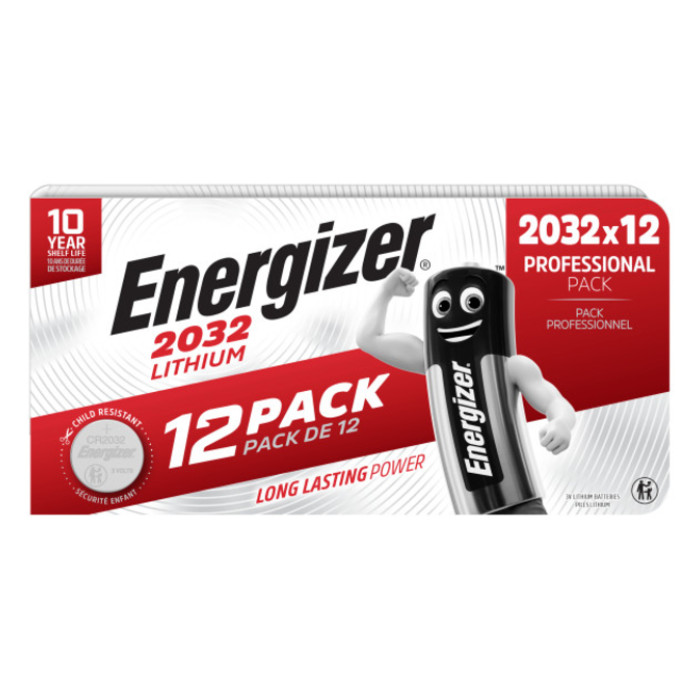 Batterij Energizer CR2032 Lithium 12st
