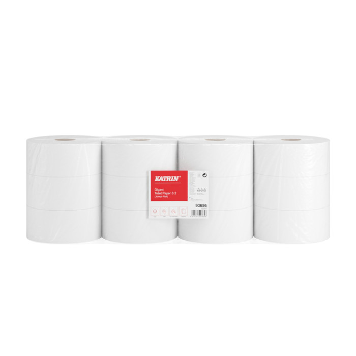 Toiletpapier Katrin Gigant S 2laags 150m wit