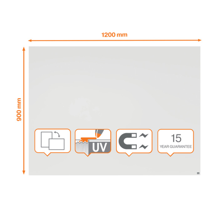 Whiteboard Nobo Infinity randloos 90x120cm
