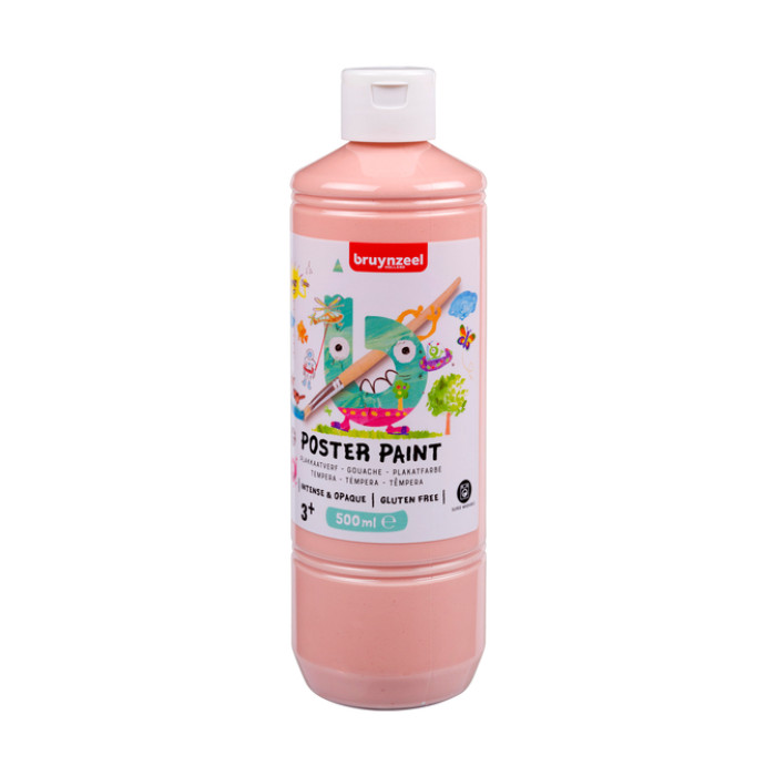 Plakkaatverf Bruynzeel fles 500ml beige roze