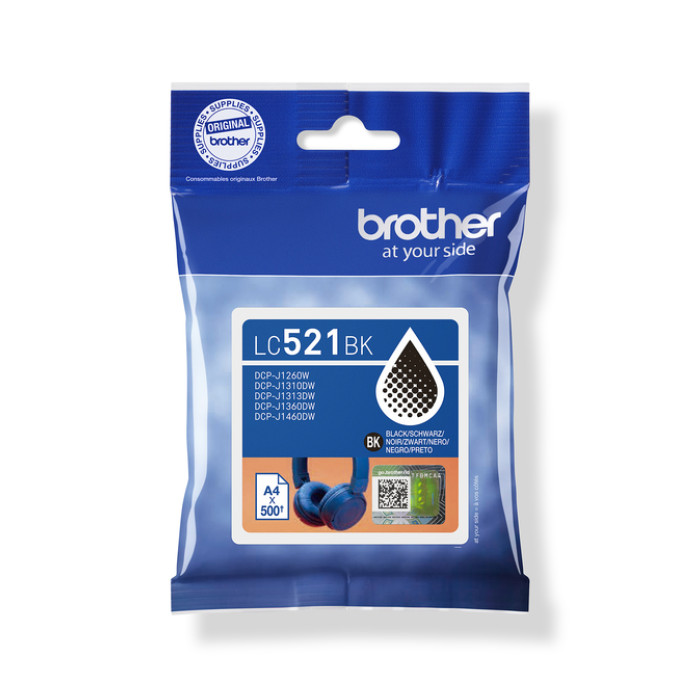 Inktcartridge Brother LC-521BK zwart