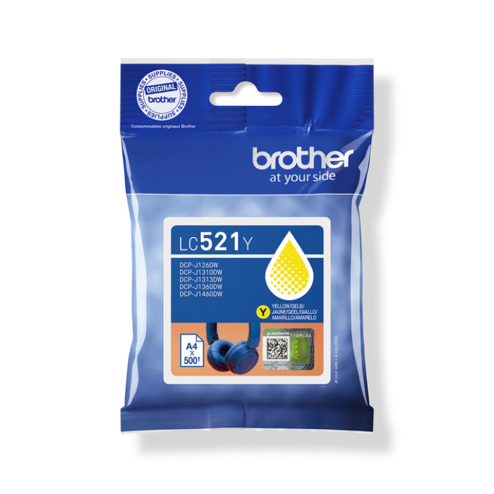 Inktcartridge Brother LC-521Y geel