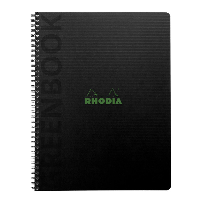 Notitieboek Rhodia Greenbook recycled A5+ lijn hc