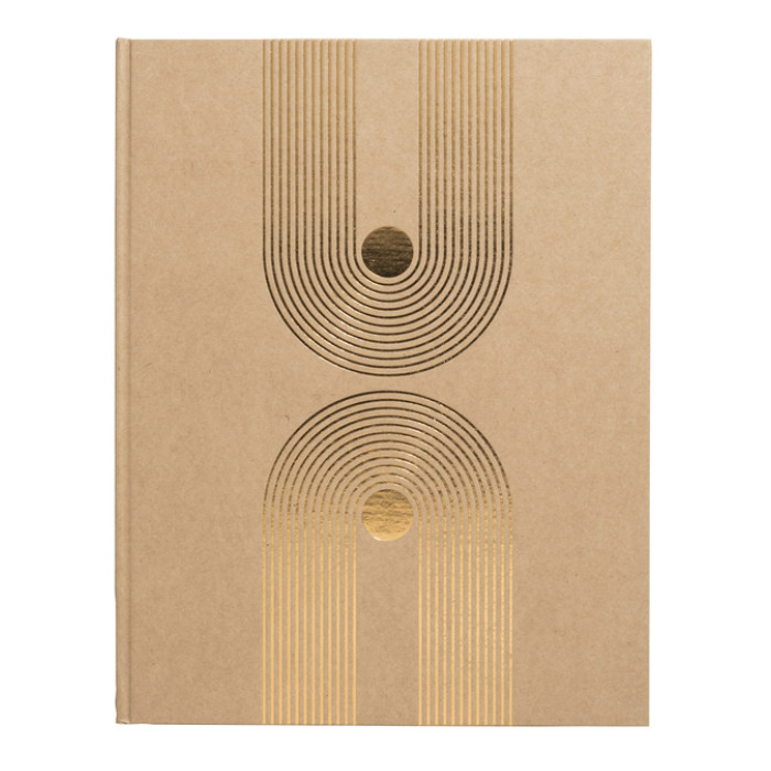 Gastenboek Exacompta Graphik 270x220 blanco kraft