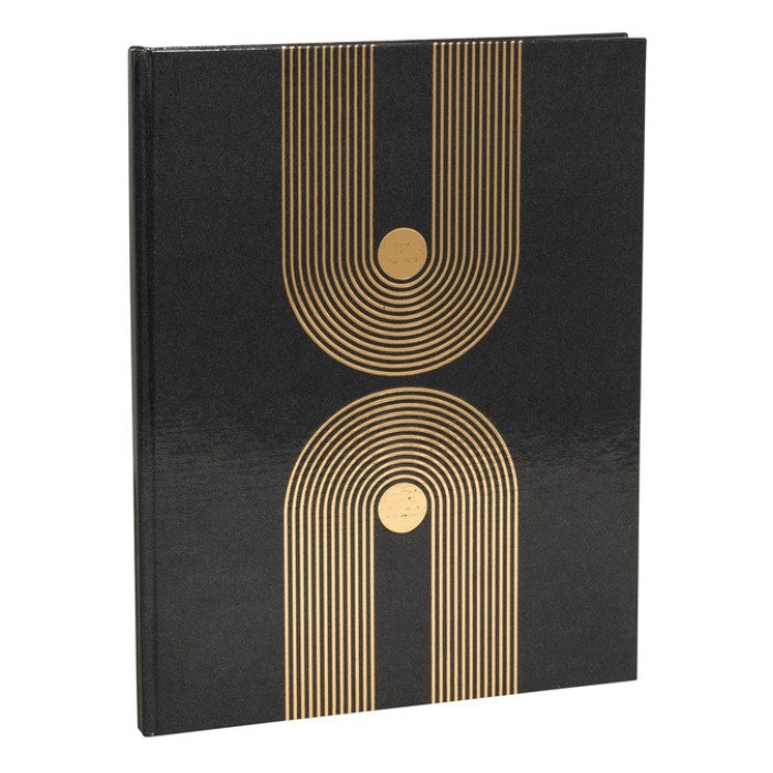Gastenboek Exacompta Graphik 270x220 blanco zwart