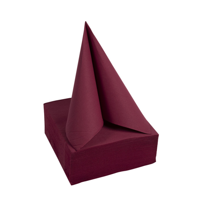 Servet Pronappe 380x380mm 40 vel bordeauxrood