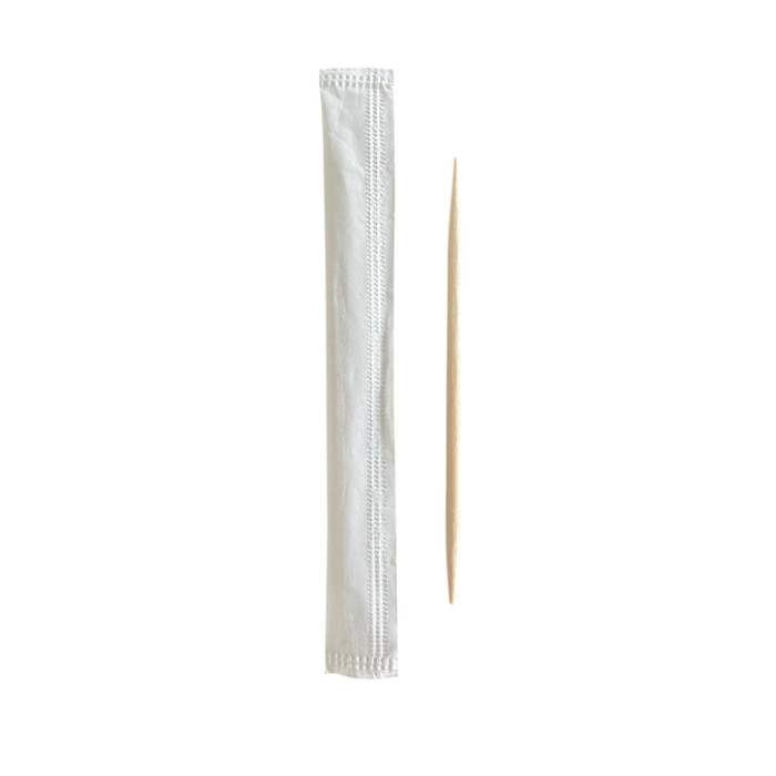 Tandenstoker Papstar Pure per stuk verpakt dispenser à 1000 stuks hout