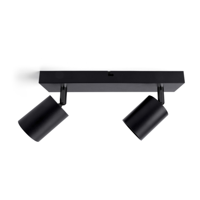 Plafondspot Integral Siena 2 spot IP20 GU10 zwart