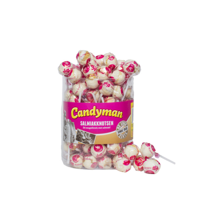 Lolly Candyman Salmiakknotsen 60 stuks
