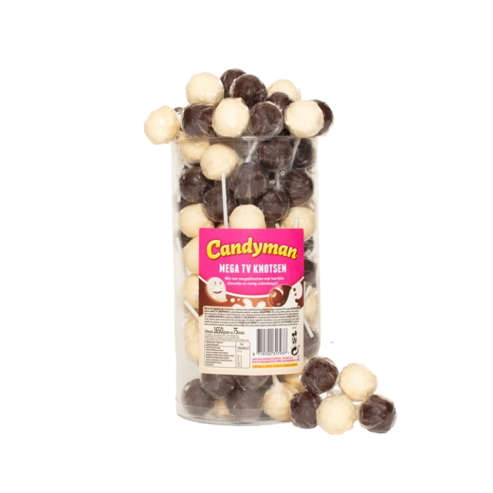 Lolly Candyman mega tv knotsen 75 stuks