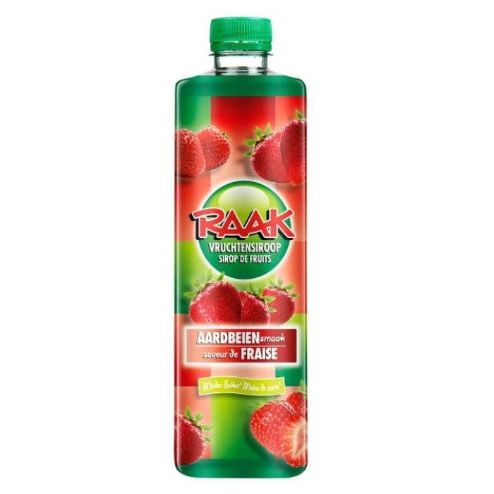 Siroop RAAK aardbei 750ml