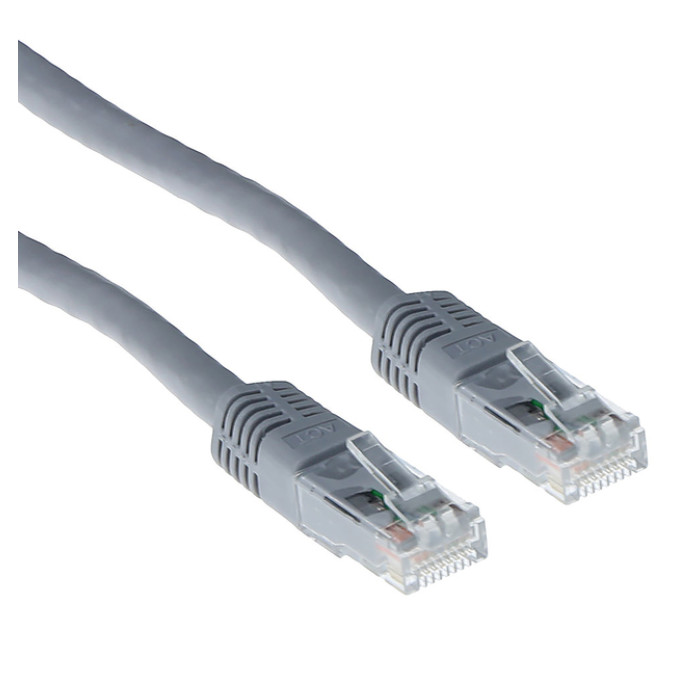 Kabel ACT U/UTP CAT6 patchkabel RJ45 Grijs 3 meter