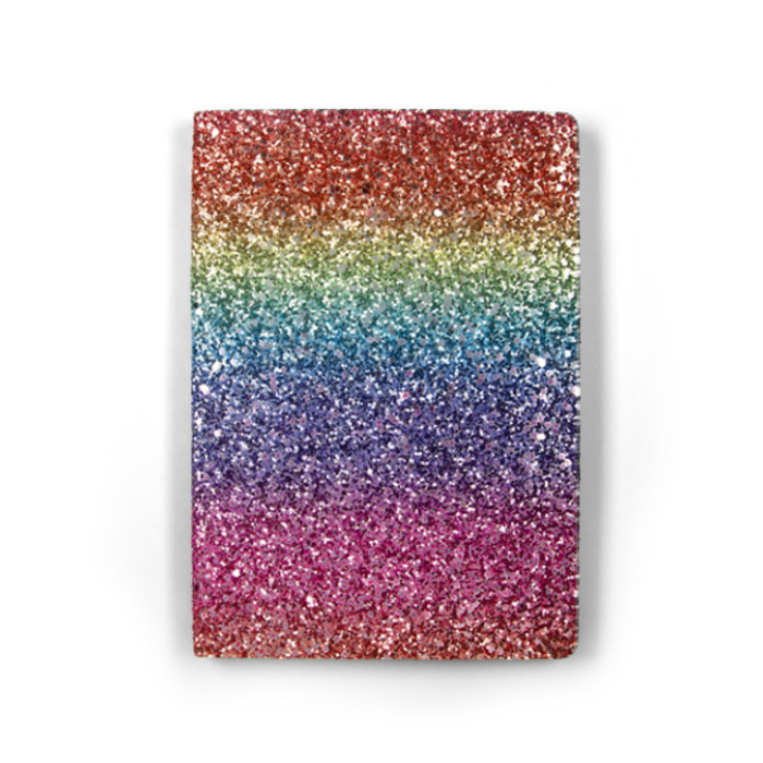 Notitieboek Paperclip Rainbow A5 lijn 96 vel 100gr