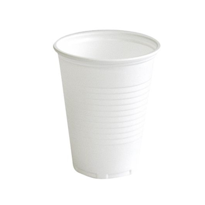 Beker IEZZY 180ml Ø 70mm PP 100 stuks wit