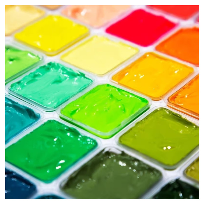 Gouache HIMI 56 kleuren 30gr neon en mtl box wit