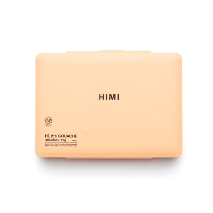 Gouache HIMI twin cups 48 kleuren 12gr box peach
