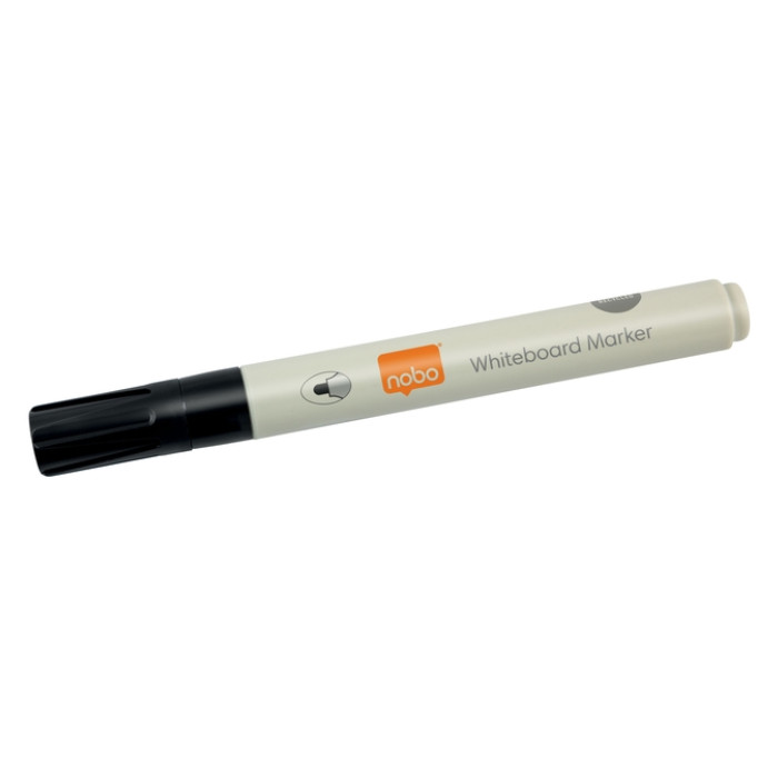 Whiteboardmarker Nobo rond zwart 3mm