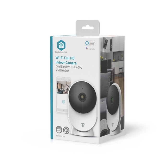 Beveiligingscamera Nedis Wifi indoor wit