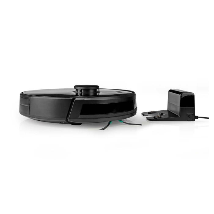 Robotstofzuiger Nedis wifi laser 3-in-1 zwart