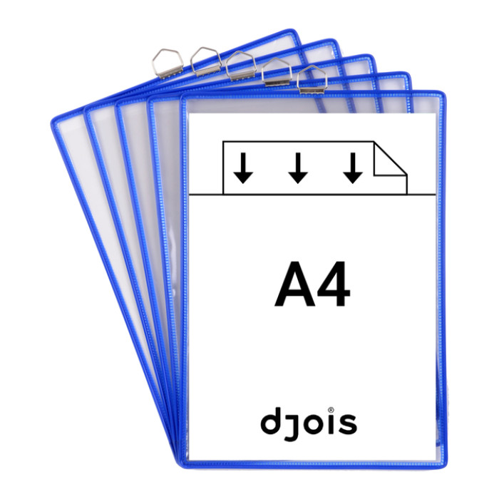 Zichtpanelenframe hangend Tarifold A4 blauw 5st