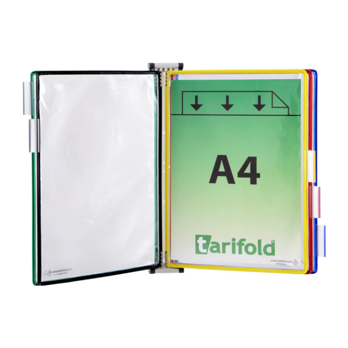 Zichtpanelensysteem wand Tarifold metaal A4 5ass