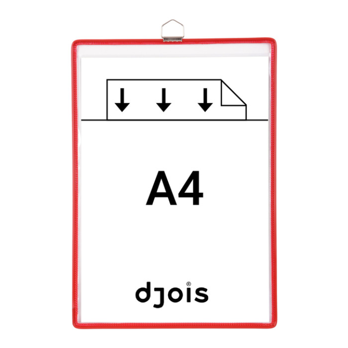 Zichtpanelenframe hangend Tarifold A4 rood 5st