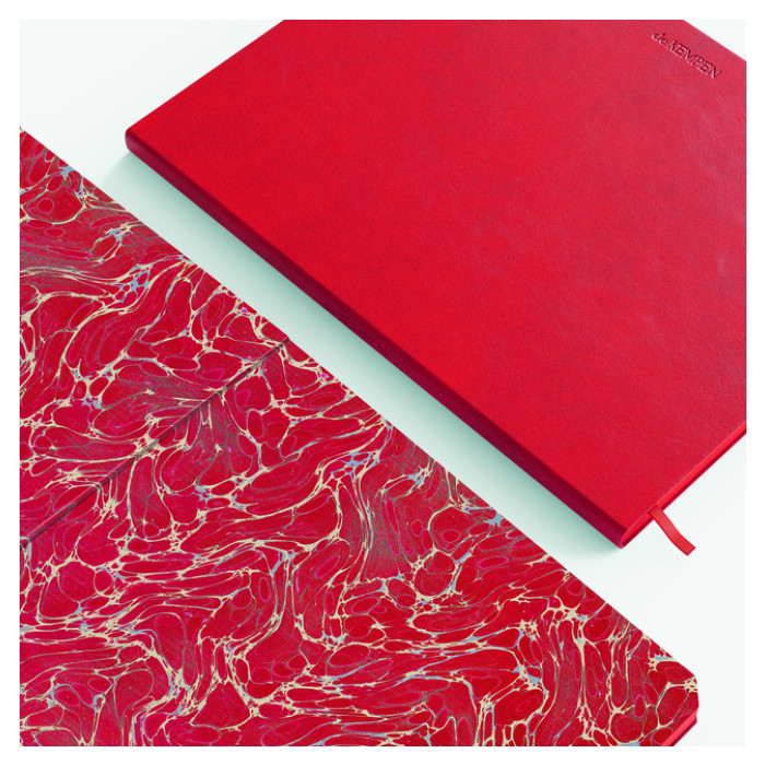 Notbk de KEMPEN Poppy 110x160 blanco 160pag rood