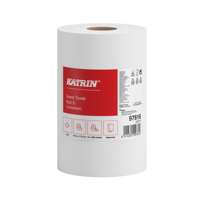 Poetspapier Katrin Plus klein 1-laags 400 vel wit 97616
