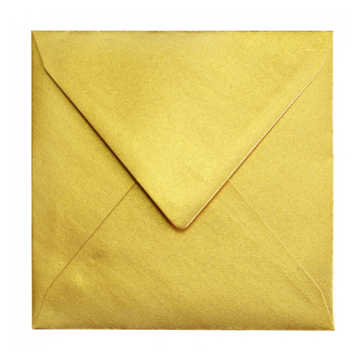 Envelop Papicolor 140x140mm metallic goud