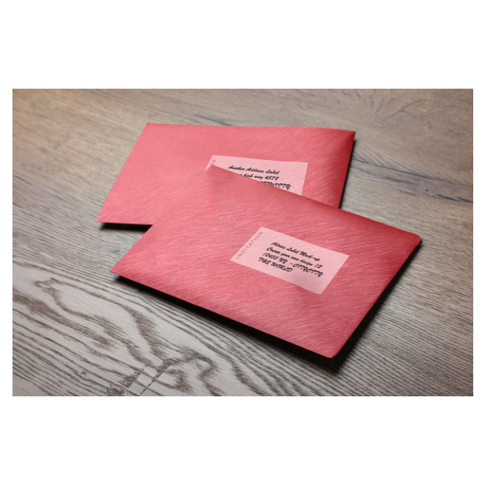 Etiket Rillprint 105x57mm mat transparant 250 etiketten