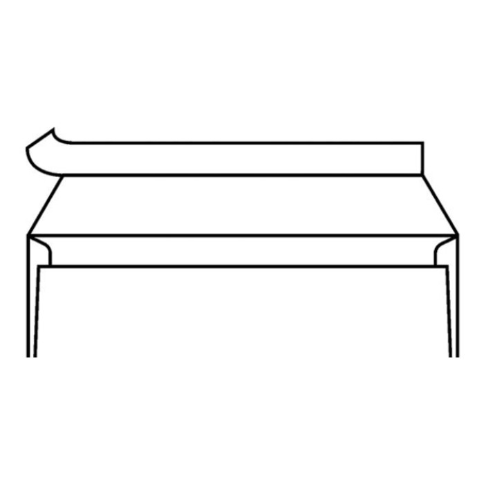 Envelop IEZZY bank C5/6 114x229mm zelfklevend wit 500 stuks