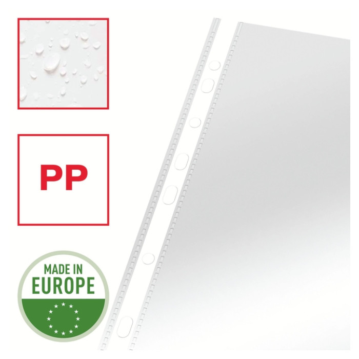 Showtas Esselte copy safe 0.06mm PP A4 glashelder 100 stuks