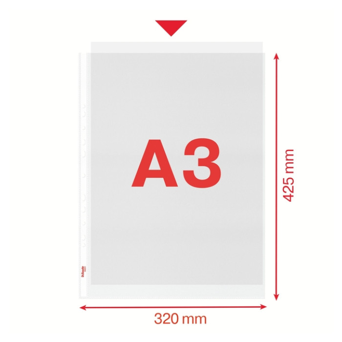 Showtas Esselte PP A3 recht 50 stuks