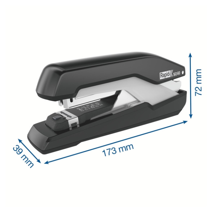 Nietmachine Rapid SO60 Fullstrip 60 vel 24/8 zwart/grijs