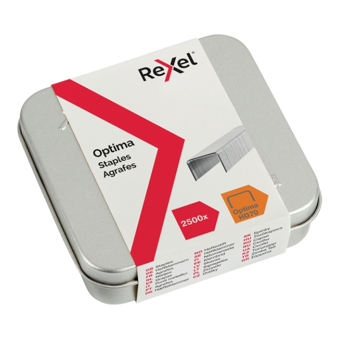 Nieten Rexel Optima nr70HD gegalvaniseerd 2500 stuks