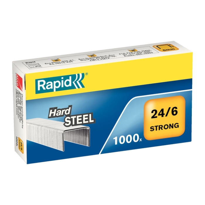 Nieten Rapid 24/6 staal strong 1000 stuks