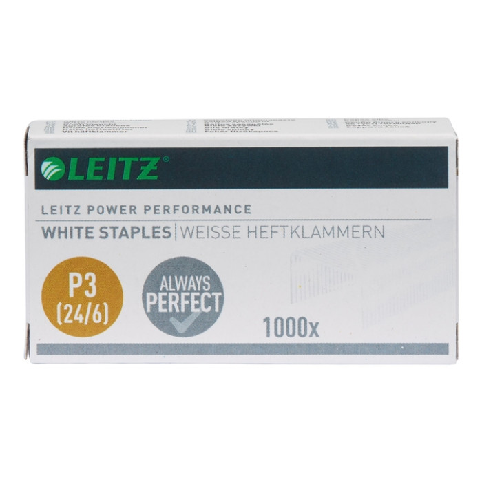 Nieten Leitz P3 24/6 wit 1000 stuks