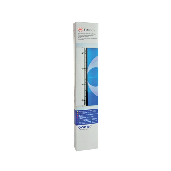 Filestrip GBC 21-gaats A4 transparant 100stuks
