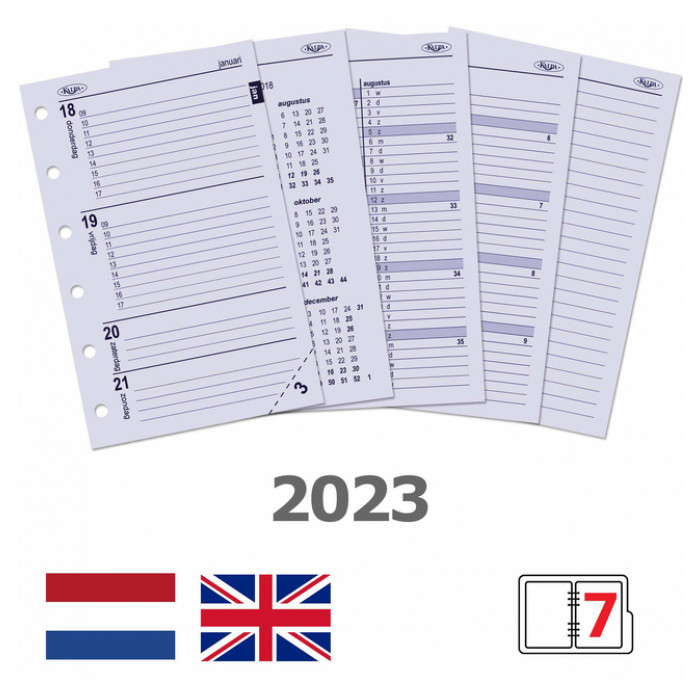 Agendavulling 2025 Kalpa Pocket 7dagen/2pagina's