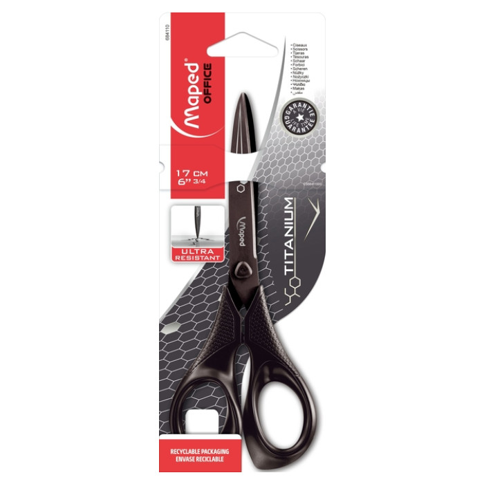 Schaar Maped Titanium 17cm zwart