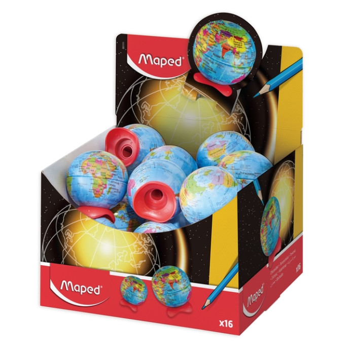 Puntenslijper Maped Globe display á 16 stuks