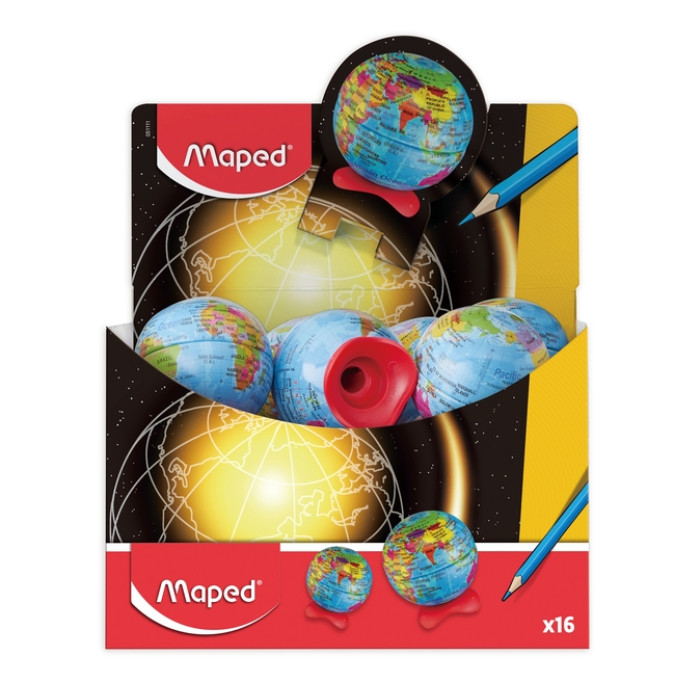 Puntenslijper Maped Globe display á 16 stuks