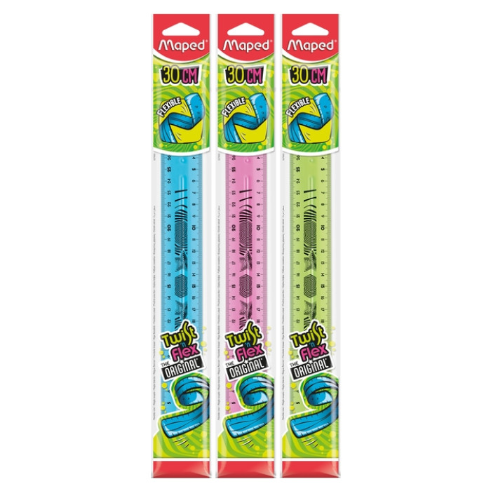 Liniaal Maped Twist 'n Flex 30cm assorti